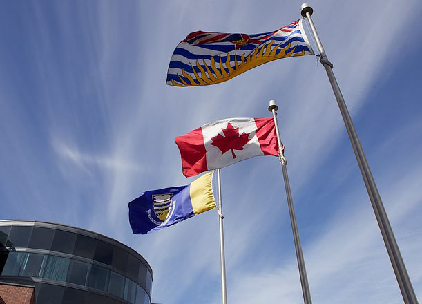 UBC Okanagan flags