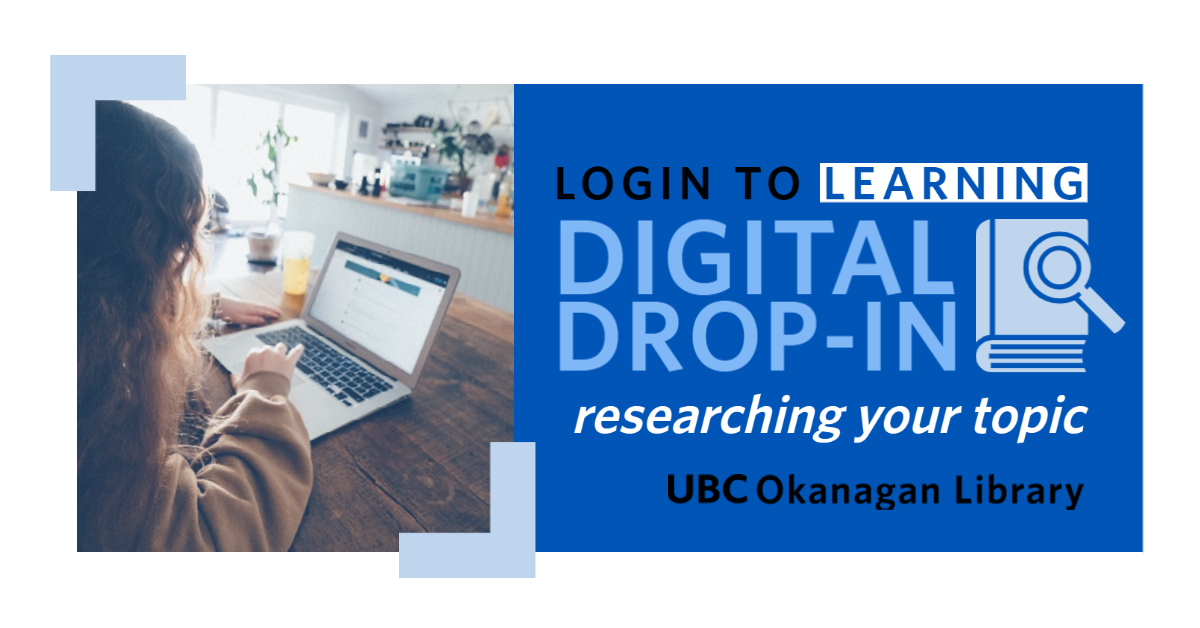 Digital drop-in Researching your topic