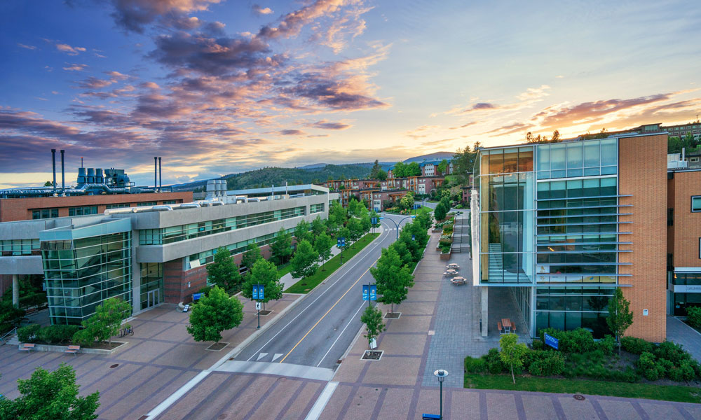 Aerial image of the Okanagan campus