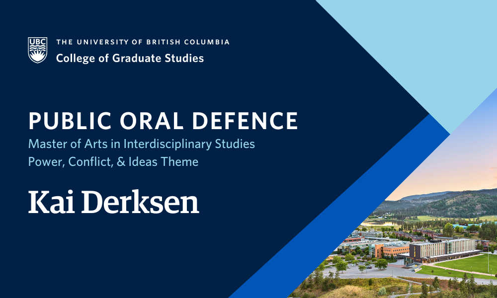 Kai Derksen will defend their thesis.