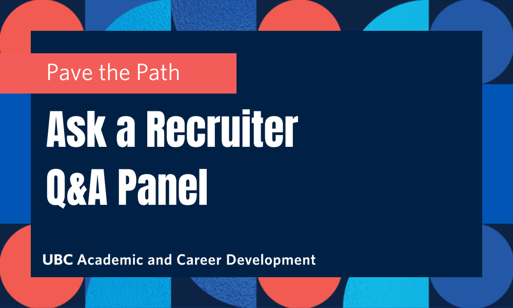 Ask a Recruiter Q&A panel