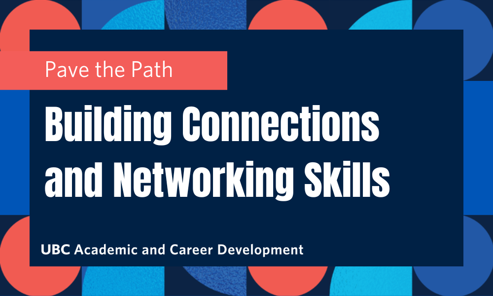 Building Connections and Networking Skills